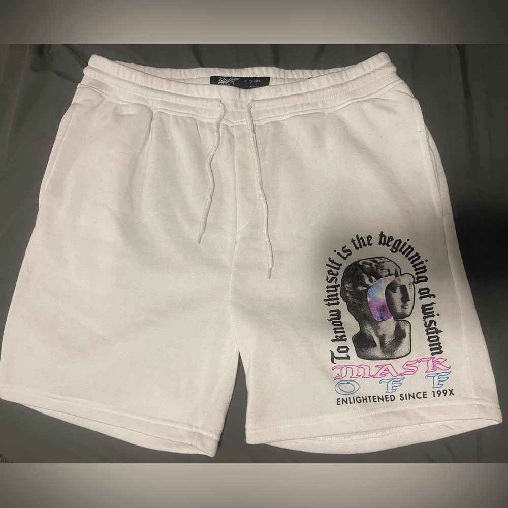 WHITE BROOKLYN CLOTH MEG.CO long shorts. *NEVER WORN*